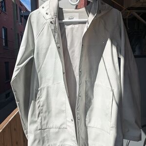 Hershel White Hooded Rain Jacket